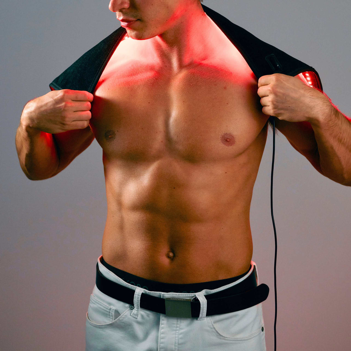 Lumara Pad draped over the shoulders