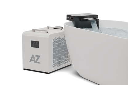 AZ-Adapt bundle studio shot with chiller and bathtub adapter