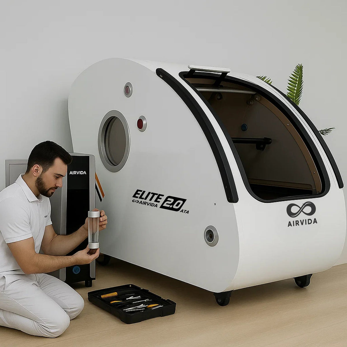 Airvida Elite Sitting Hard Shell Hyperbaric Chamber 1.3–2.0 ATA