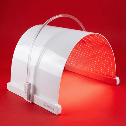 Illuminate Red V2 red light therapy panel glowing red