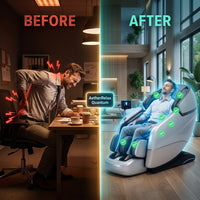 AetherRelax Quantum Massage Chair — Before & After