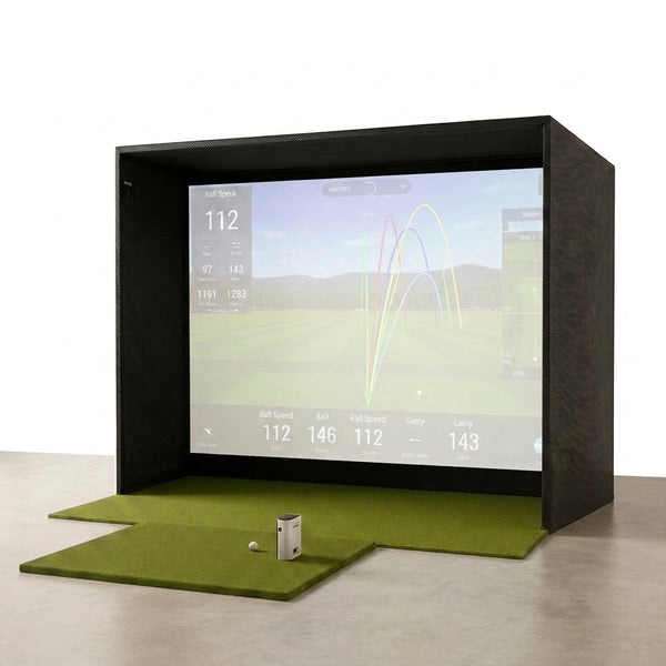 Golf Simulator Designed for Indoor Training, Radar Launch Monitor, Crystal Display, Advanced Analytics — Studio Shot
