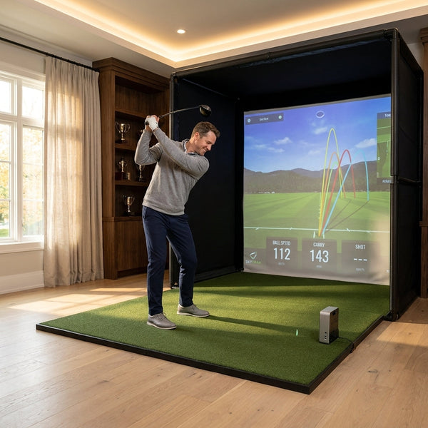 Golf Simulator Designed for Indoor Training, Radar Launch Monitor, Crystal Display, Advanced Analytics