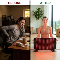 HelioCurve Elite Red/NIR Therapy Panel — Before & After