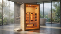 Heliox LuminaWood Infrared Sauna Cabin — Lifestyle