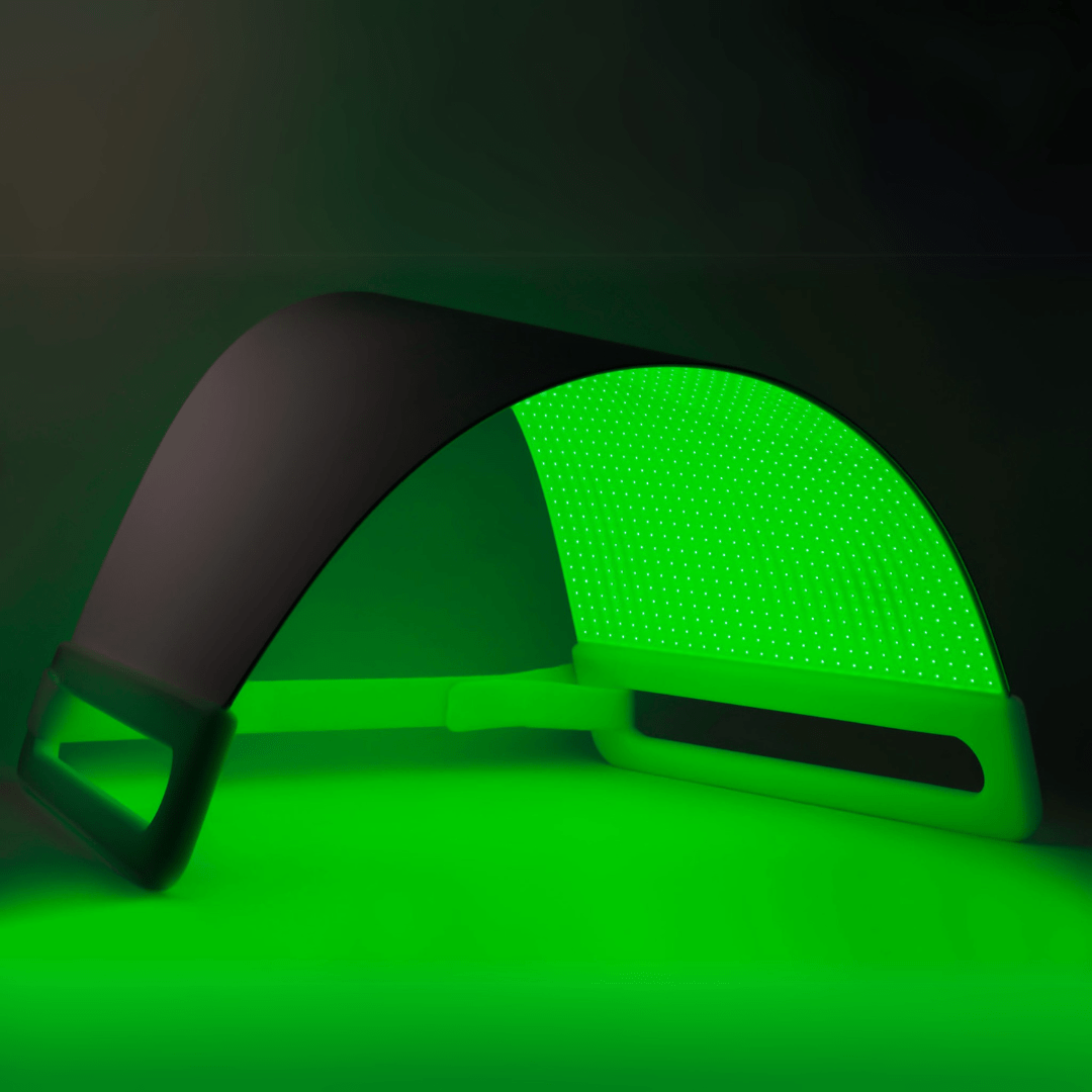 Illuminate Green V1 green light therapy panel glowing green