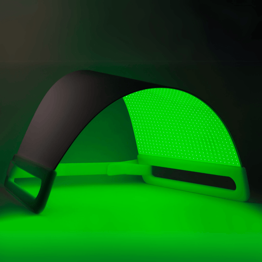 Illuminate Green V1 green light therapy panel glowing green