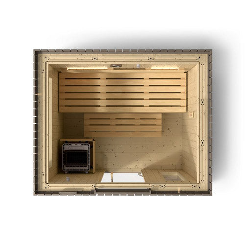 Kohler C2 Outdoor Sauna Kit – Weathered Grey Spruce