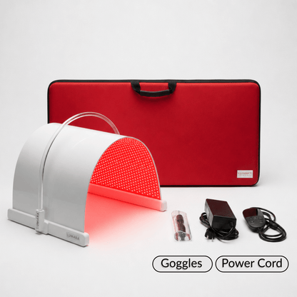 Illuminate Red V2 panel with carrying case, goggles and power cord