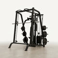 All-In-One Home Gym Engineered for Strength Training, Commercial Grade Smith Machine, Dual Pulleys, Plate Storage