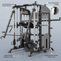 Nighthawk Forge Elite Functional Trainer & Smith System — infographic