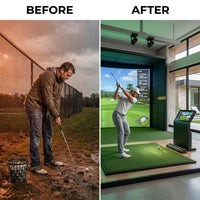 ProShot VisionX Golf Simulator — Before & After