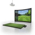 Golf Simulator Built to Recreate Real Course Experience, HD Projection System, Ball-Tracking Cameras, 32 Course Options