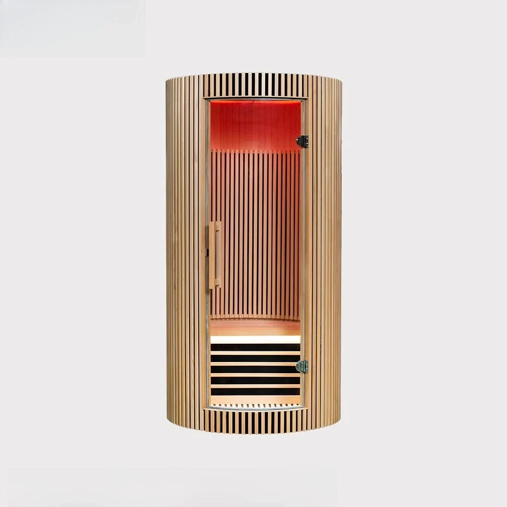 Solid Wood 1-Person Dome Sauna
