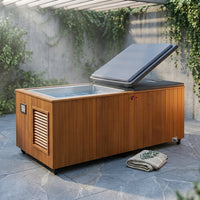 TimberChill Glacier Pro Cedar Cold Plunge — Studio Shot