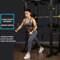 All-In-One Home Gym Engineered for Strength Training, Commercial Grade Smith Machine, Dual Pulleys, Plate Storage
