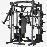 All-In-One Home Gym Engineered for Strength Training, Commercial Grade Smith Machine, Dual Pulleys, Plate Storage