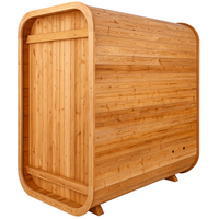 Indoor Sauna Built for Daily Wellness, Premium Canadian Red Cedar, Tempered Glass Door, Compact Design