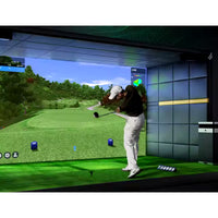 Golf Simulator Built to Recreate Real Course Experience, HD Projection System, Ball-Tracking Cameras, 32 Course Options