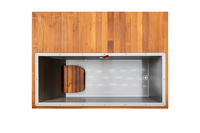 Cold Plunge Tub Designed for Home Recovery, Cedar Cabinet, Stainless Steel Basin, Touchscreen Controller