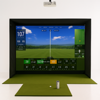 Golf Simulator Designed for Indoor Training, Radar Launch Monitor, Crystal Display, Advanced Analytics