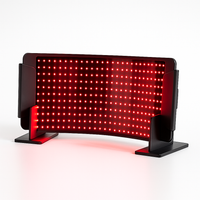 Red Light Therapy Panel Designed for Full-Face Coverage, Curved Design, Dual Wavelength, Desktop Stand