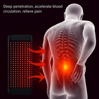 Red Light Therapy Panel Designed for Full-Face Coverage, Curved Design, Dual Wavelength, Desktop Stand